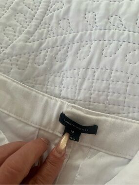 Tommy Hilfiger White Girls' Skirt - Classic Logo Waistband